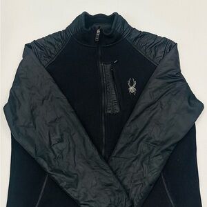 Spyder Black Jacket with Red Logo